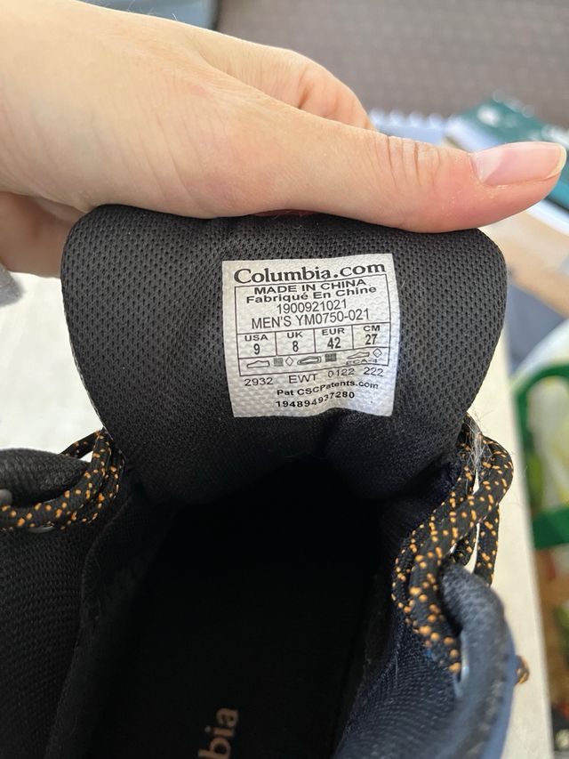 Botas de montaña Columbia hombre azul/gris.