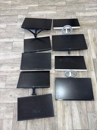 Pantallas con pantalla rota (negras y blancas)