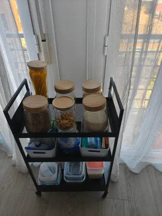 Carrito de Cocina Ikea Negro