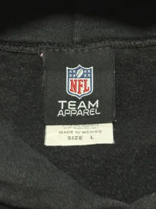 NFL felpa cappuccio vintage USA raiders nera tg L