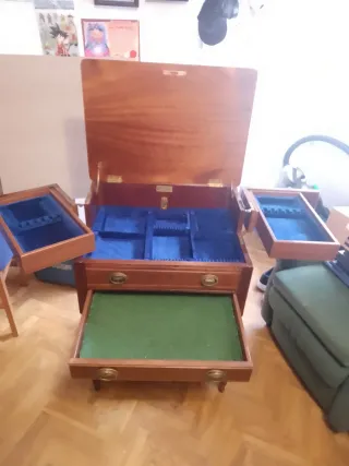 Mueble auxiliar madera antiguo