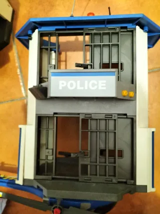 Comisaría Playmobil con Helicóptero