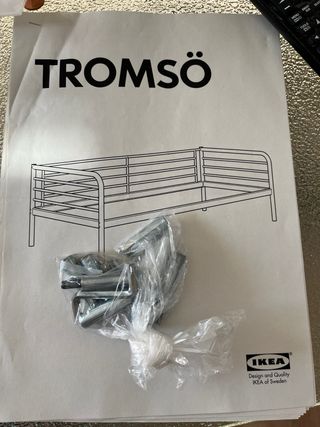 Cama individual TROMSSÖ Ikea con somier