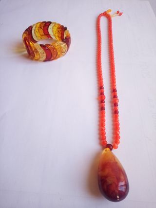 Pulsera y collar ámbar Báltico