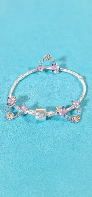 Colgante Plata 925 Mariposas en Flor