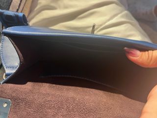 Bolso Michael Kors azul con correa logo