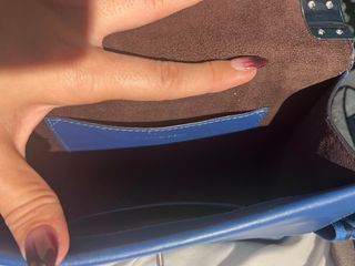 Bolso Michael Kors azul con correa logo