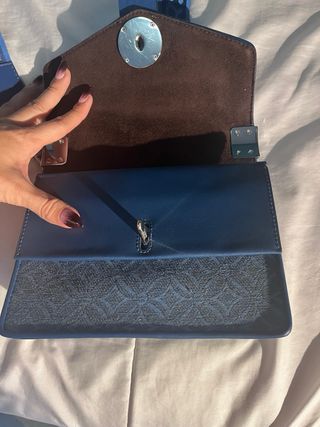 Bolso Michael Kors azul con correa logo