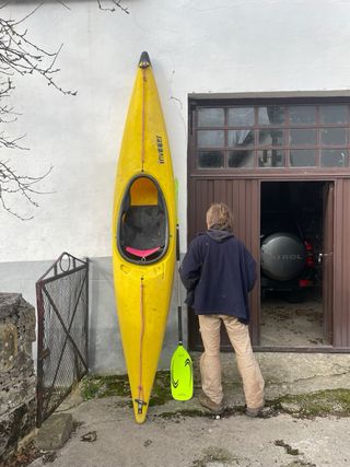 Piragua Invader Amarilla y pala extrem.