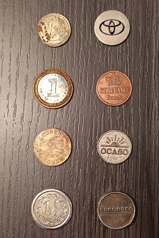 Lote 20 Antiguos Token - Jetones - Fichas