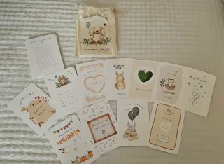 Tarjetas cumplemeses bebe