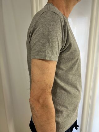 Camiseta gris hombre talla S