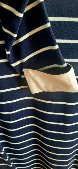 Vestido rayas azul y blanco