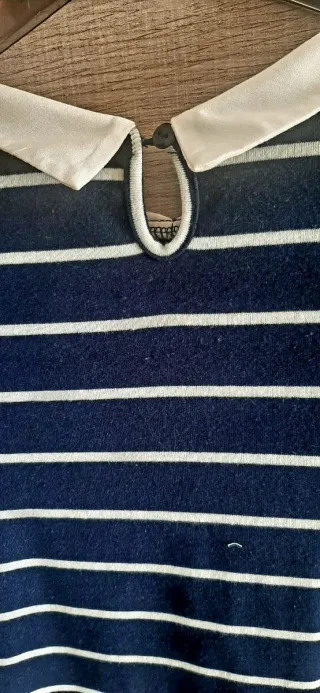 Vestido rayas azul y blanco