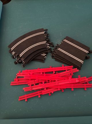 Pack Scalextric Curvas, Rectas medias y vallas