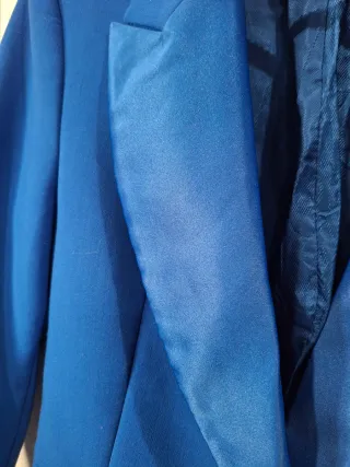 Traje fiesta smoking Zara azul