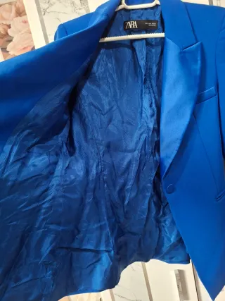 Traje fiesta smoking Zara azul