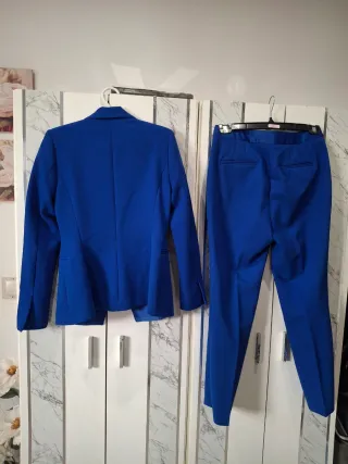 Traje fiesta smoking Zara azul