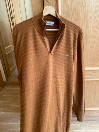 Jersey Pedro del Hierro Algodón/Seda Marrón Talla