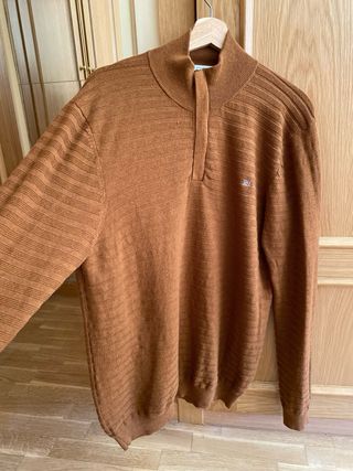 Jersey Pedro del Hierro Algodón/Seda Marrón Talla