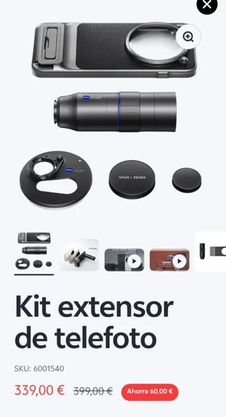 Kit Telefoto Vivo X300 Pro Zeiss