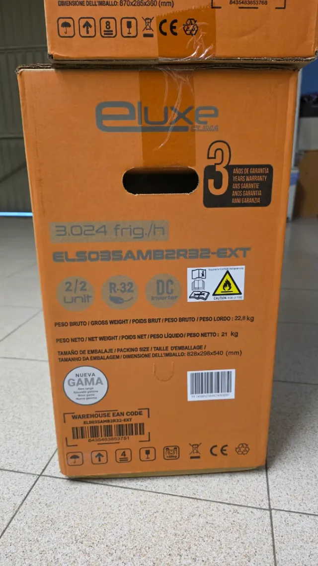Aire Acondicionado Eluxe Reversible