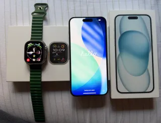 iPhone 15 Plus 128GB y Apple Watch Ultra 2