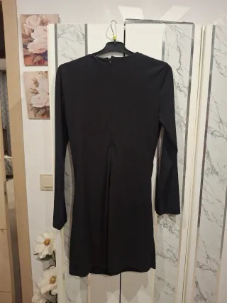 Vestido mini fiesta escote elástico Zara