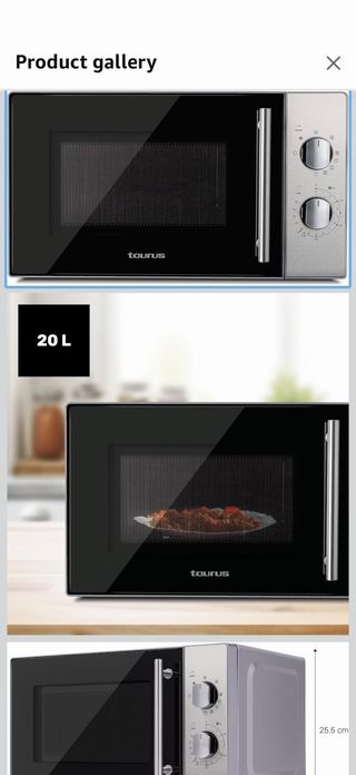 Microondas Taurus Luxus Grill 20L 700W