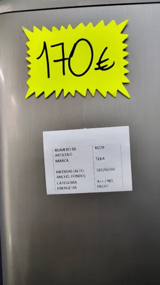 Nevera Teka plateada