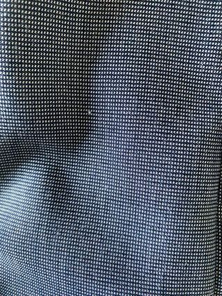 abito con giacca grigio con piccoli pois