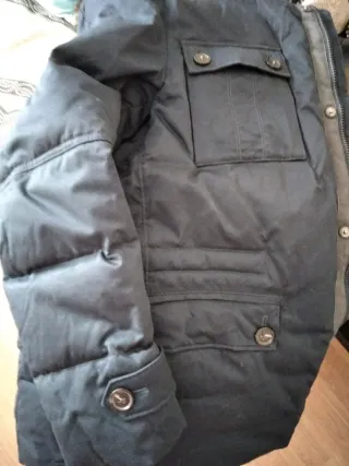 Parka azul hombre