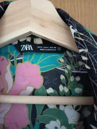 Camisa Zara Estampada T. L