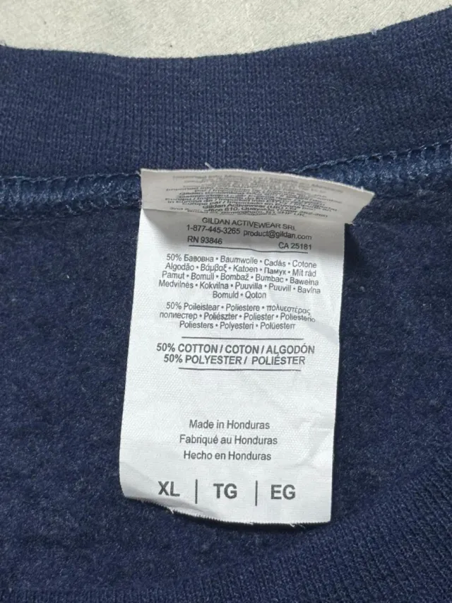 Felpa Vintage USA baseball blu uomo tg.xl