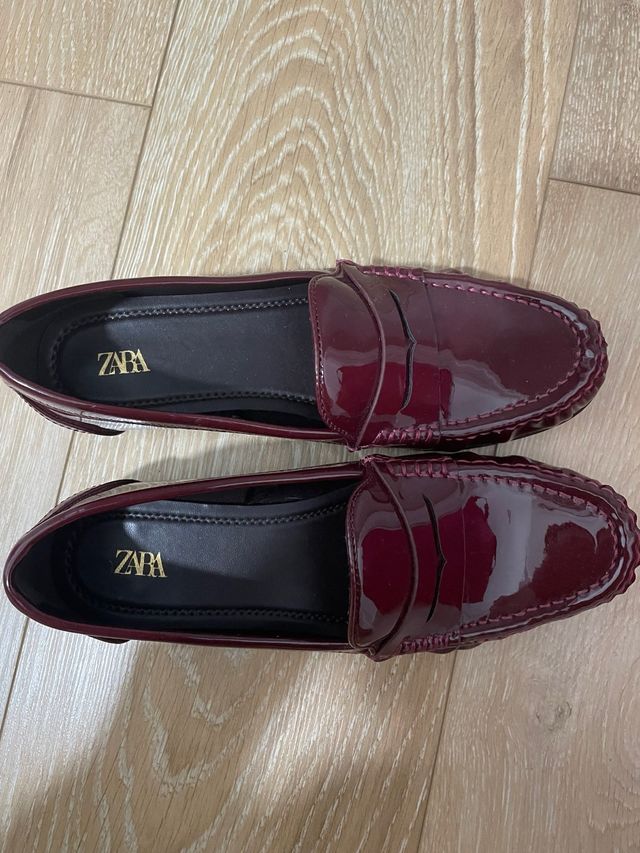 Mocasines Zara Morados Nuevos