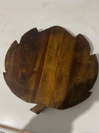 Cesto Portavivande in Legno Intagliato