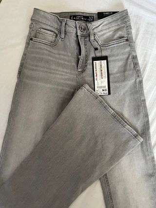 Pantalón vaquero AMISU gris talla