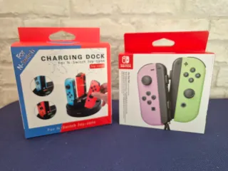 NUEVO Switch Joycon originales Nintendo + cargador
