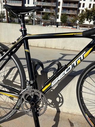 Bici Carretera Scott Junior Negra/Amarilla