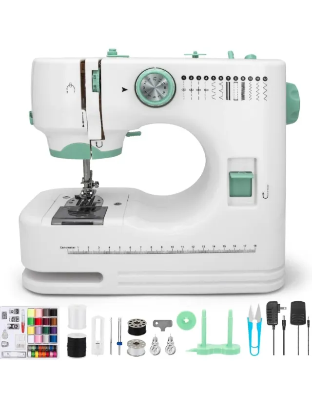 Macchina da cucire nuova con accessori