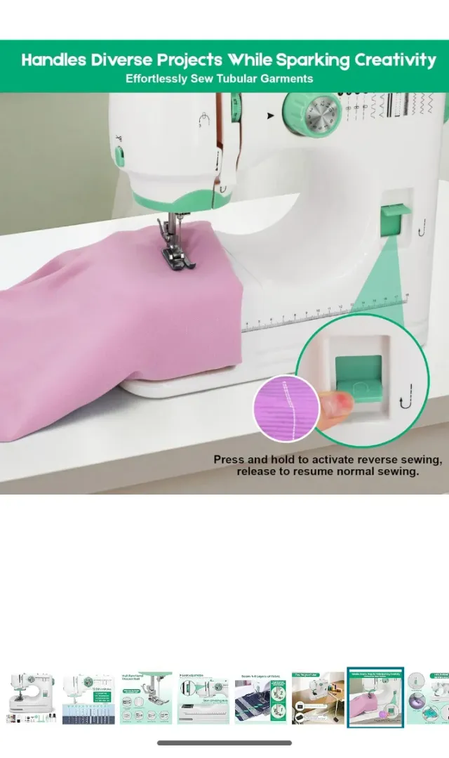 Macchina da cucire nuova con accessori