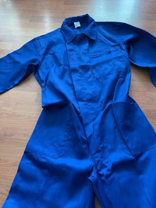 Mono de trabajo azul