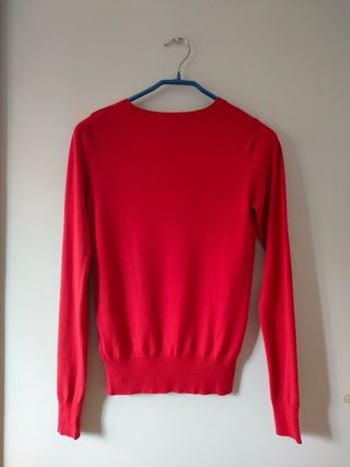 Cárdigan rojo Bershka