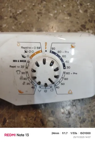 Mando lavadora Candy