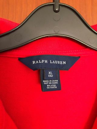 Polo Ralph Lauren Rojo Talla S