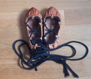 Abarca talla 23 cuero piel niña niño albarca