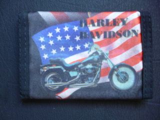 Cartera Harley Davidson Bandera Americana Moto