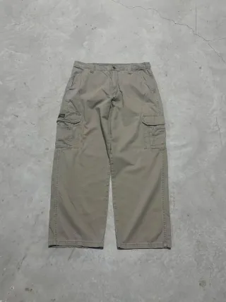 Wrangler pantalone cargo vintage uomo beige 34x31