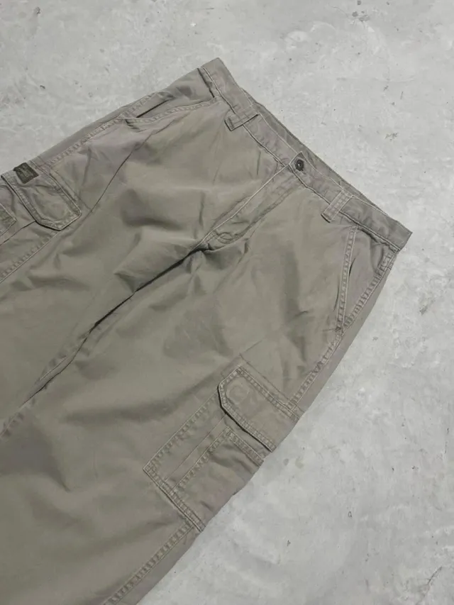 Wrangler pantalone cargo vintage uomo beige 34x31