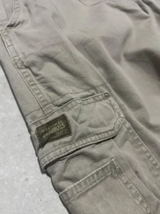 Wrangler pantalone cargo vintage uomo beige 34x31
